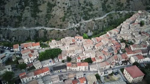 Mountain Town Above the Canyon