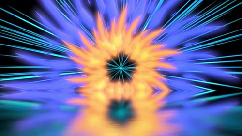 Rotação abstrata fantástica de objetos 3D 02. 4 K