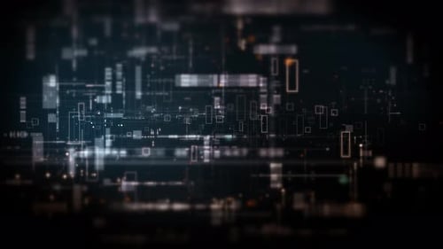 Futuristic Digital Network Data Connection Grid Background
