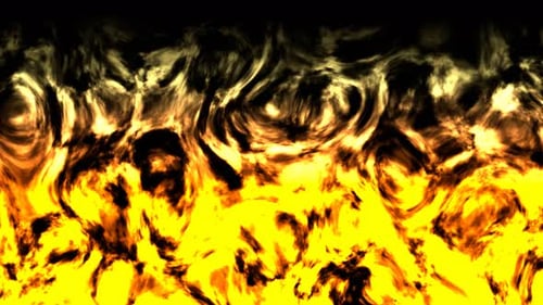 Seamless Looping Fluid Fire Background Animated Texture