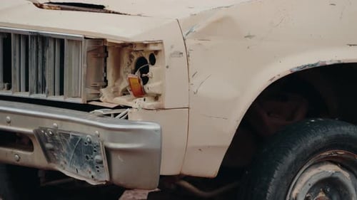Abandoned Rusty Car in the Desert A Story of Decay and Neglect