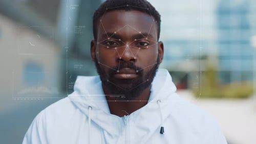 Future Face Detection Technological 3d Scanning Biometric Facial Recognition Face Id Technological