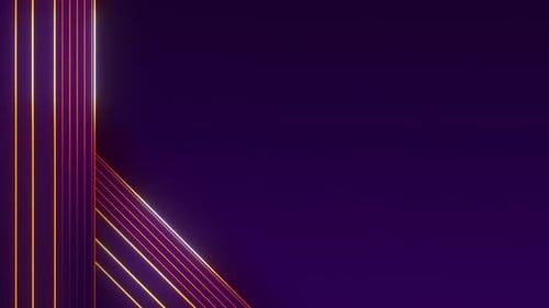 Dynamic Neon Lines Abstract Background Animation
