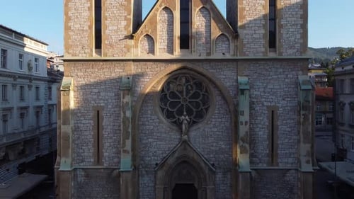 Sacred Heart Cathedral In Bashcharshia, Sarajevo, Bosnia