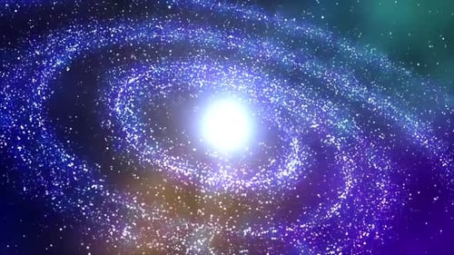 Swirling Glittering Galaxy Star Field Loop