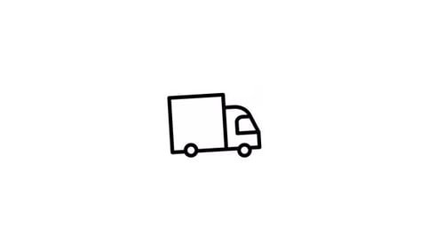 Minimalist Delivery Truck Line Art Animation