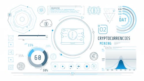 Dynamic Animation on the Theme of Cryptocurrency Mining