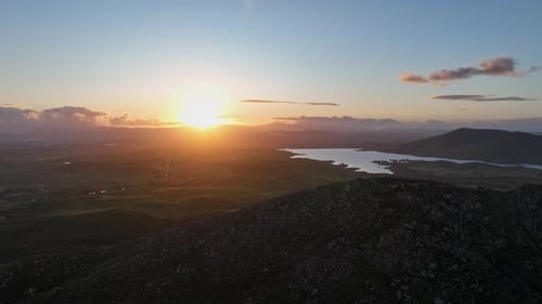 Vista aérea rural de California