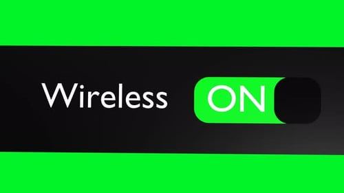 Turn on Wireless access button, slider.
