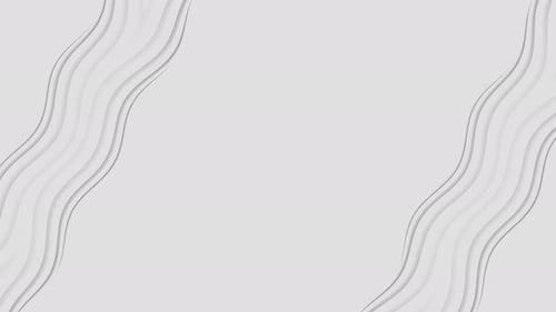 Abstract White Wavy Lines Seamless Loop Background Animation