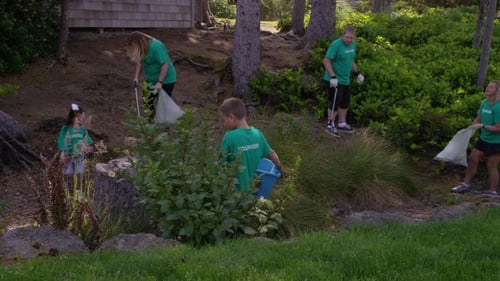 Volunteers united in park cleanup to save earth and preserve nature's beauty