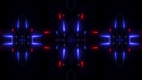 Digital Tech Kaleido Background Loopable 4k