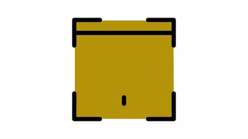 Animated Biometric Fingerprint Scan Icon Reveal