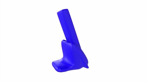 Brick Phone 3d object rotating loop