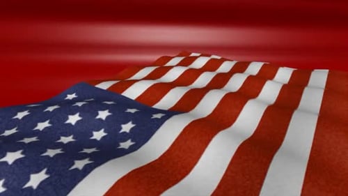 Falg Usa Red background