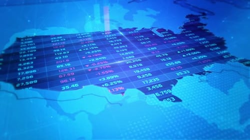 USA stock market and economic business growth