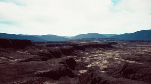 Black Volcanic Basalt Rock Formations in the Low Light