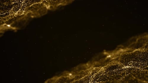 Golden Particle Swirls