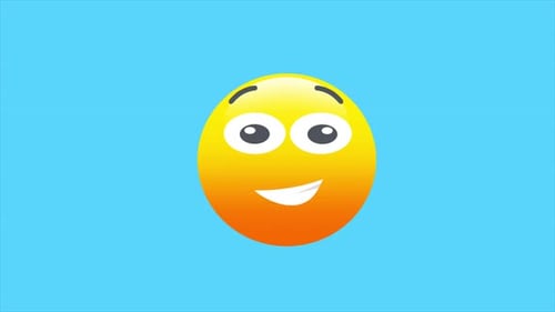 Happy Winking Emoji Face Animated Icon