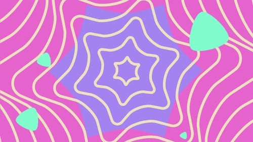 Fond coloré animé avec un motif d'étoile