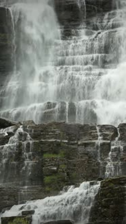 Voss Hordaland Norway Waterfall Tvindefossen