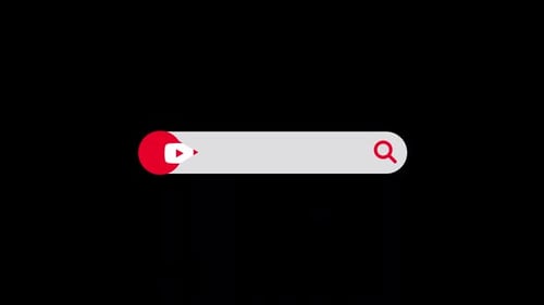 Animated Search Bar with YouTube Icon Reveal