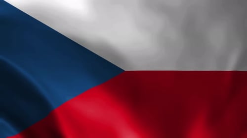 Czech Republic Flag Animation