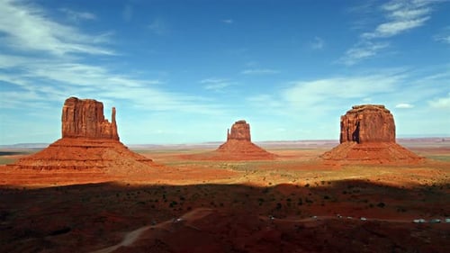 Beautiful View to the Monument Valley, Time Lapse America