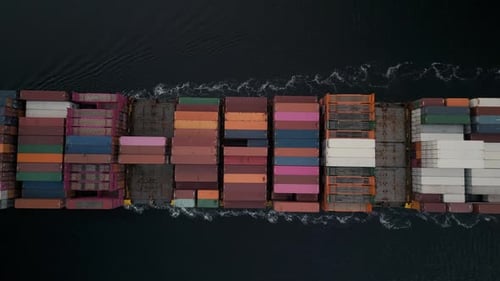 Container Ship Carrying Container for Import and Export Business Logistic