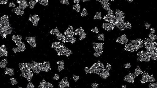 Funkelndes abstraktes Diamantmuster auf schwarzem Hintergrund