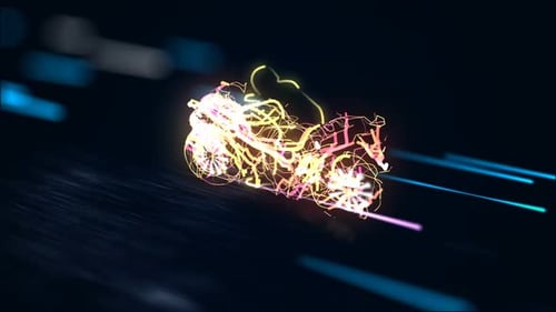 Motorcycle Racer Colorful