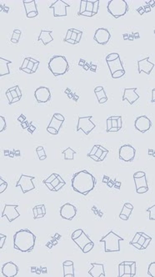 Geometry Pattern Animation Geometric Shapes Outline Seamless Background Abstract Simple