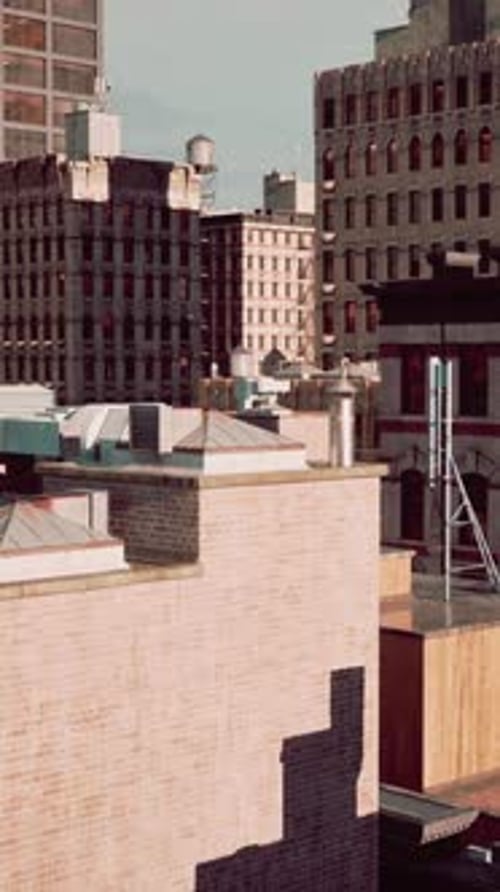 A View of a City with Tall Buildings