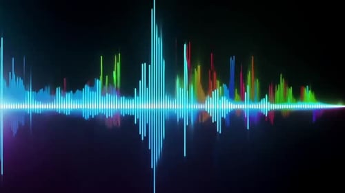 Fondo de Espectro de Audio Dinámico