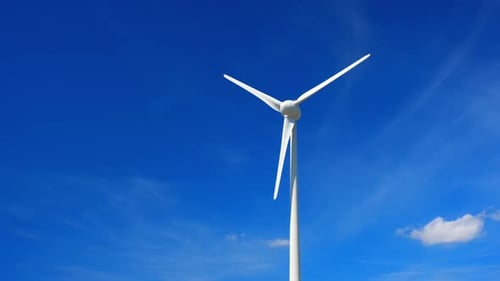 Wind Generator Turbine in Sky