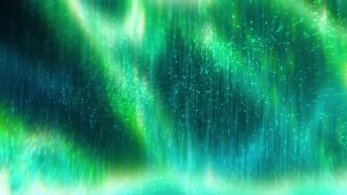 Cyber Green Particles Background