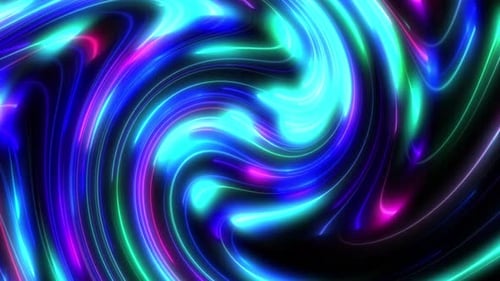 Boucle d'arrière-plan abstraite à mouvement linéaire multicolore