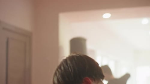 Men Training Boxing and Doing Sit Ups in Gym