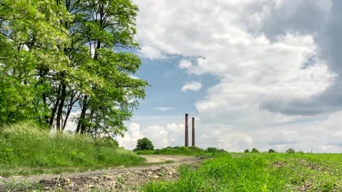Closed Factory Chimneys.