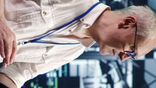 Vertical IT Engineer Optimizing Data Center