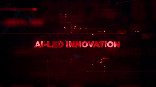 Glitch Technology Text Reveal Animation