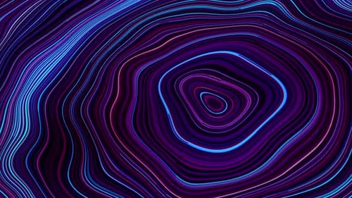 Ligne circulaire de données numérique colorée. animation de ligne Internet