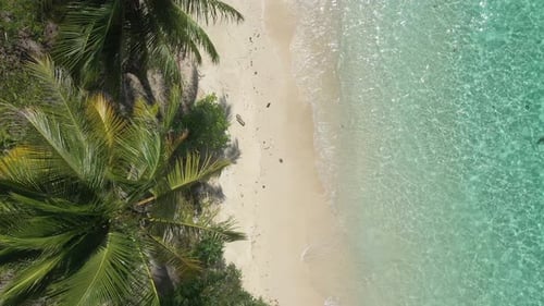 4k aerial drone video footage of the beautiful oceans and coastlines of Indonesia