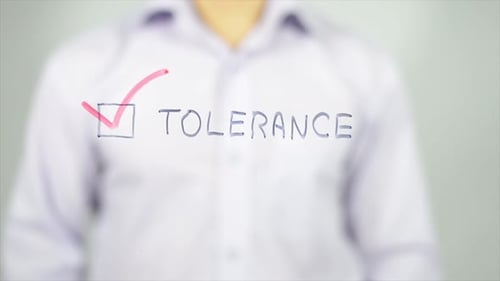 Wählen Sie Toleranz