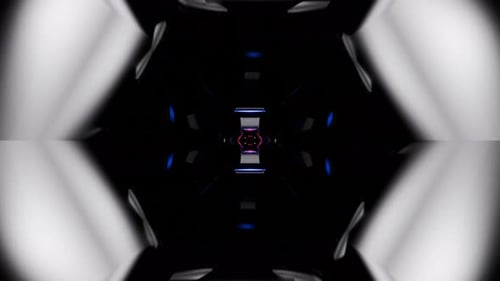 Mystical Neon Psychedelic Tunnel in a Seamless Loop