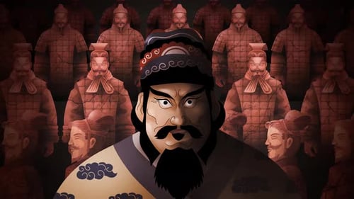 great chinese emperor with clay army statues