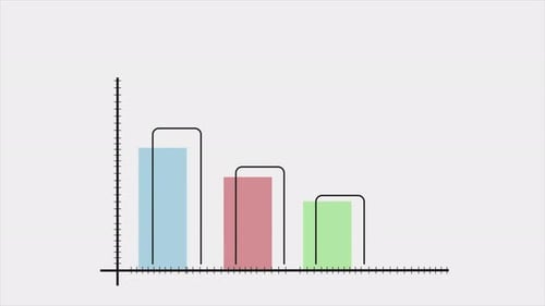 Animated Flat Design Bar Chart Infographic