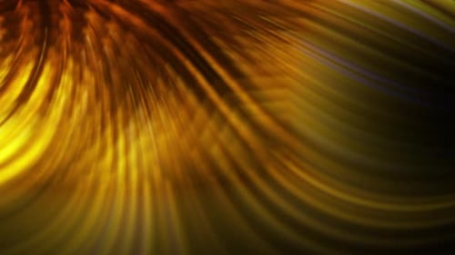 Dynamic Fluid Golden Light Abstract Lines Motion Background