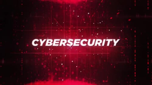 Futuristic Cybersecurity Digital Text Reveal Title Animation