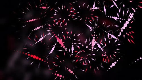 Abstract Neon Particle Curves Background 4K